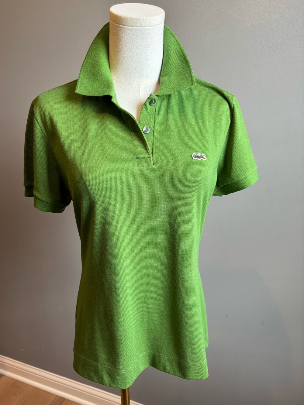 Lacoste Vintage Like New Petit Pique Short Sleeve Polo Shirt